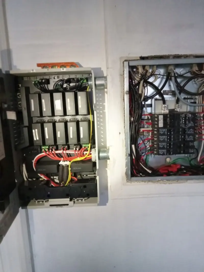 Electrical panel upgrade completed for Security Camera Wiring in Unionville